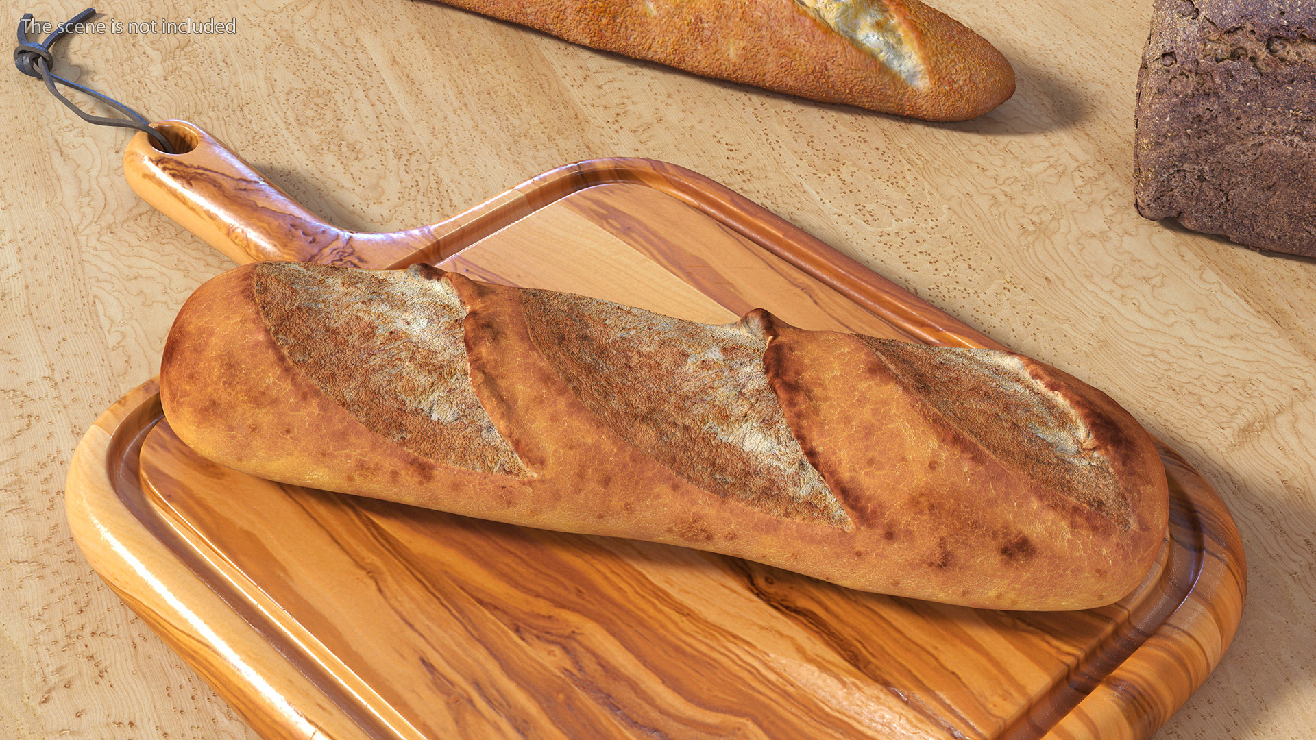 3D model Realistic French Baguette