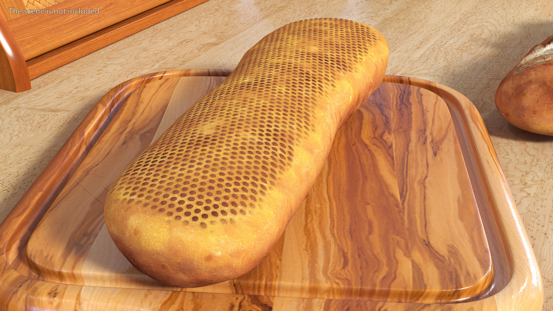 3D model Realistic French Baguette