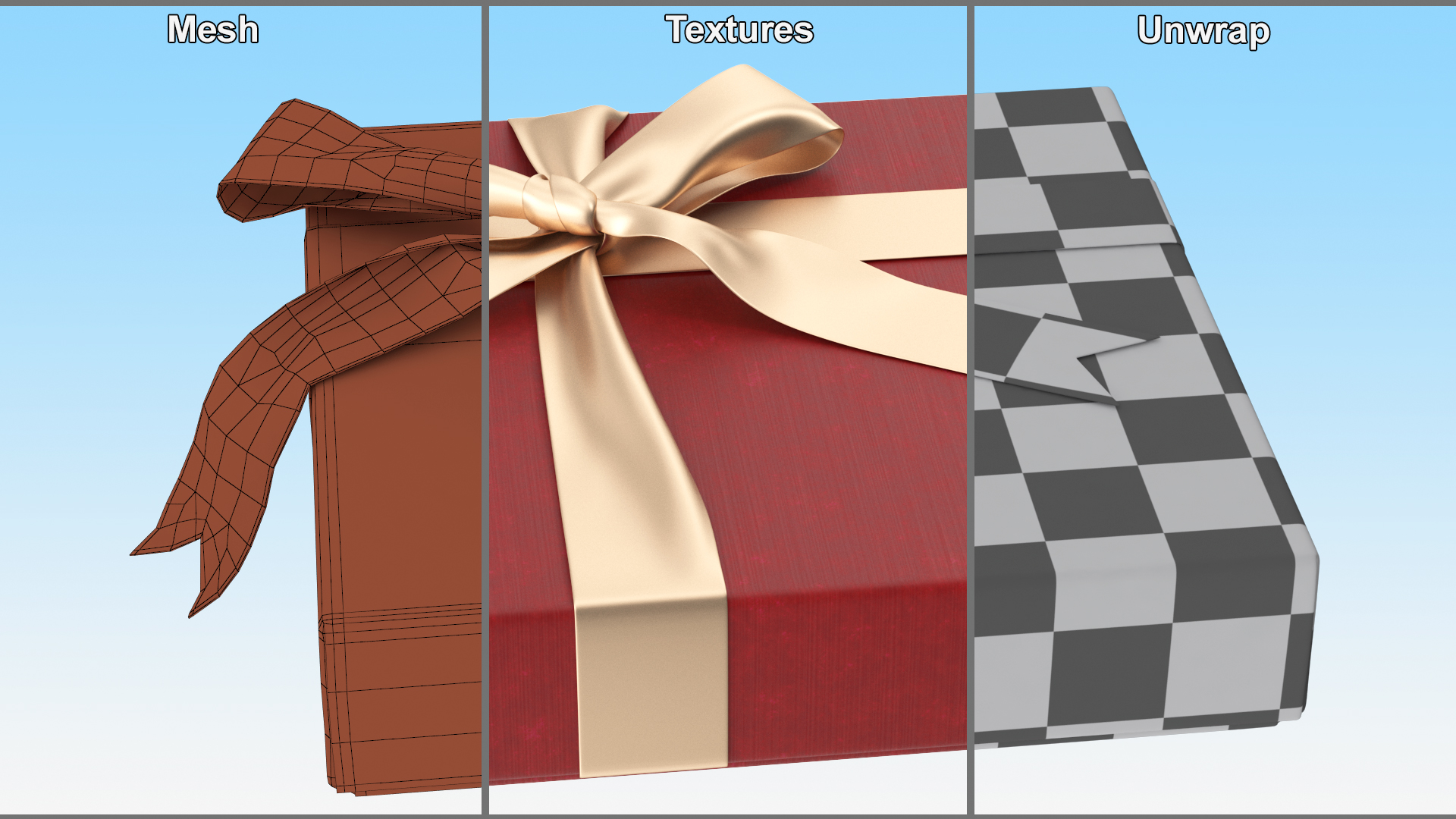 3D model Premium Chocolate Gift Box Red