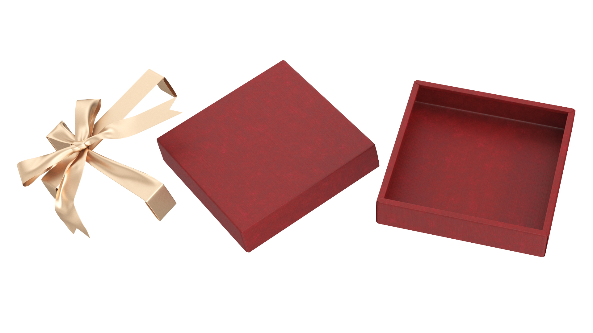 3D model Premium Chocolate Gift Box Red