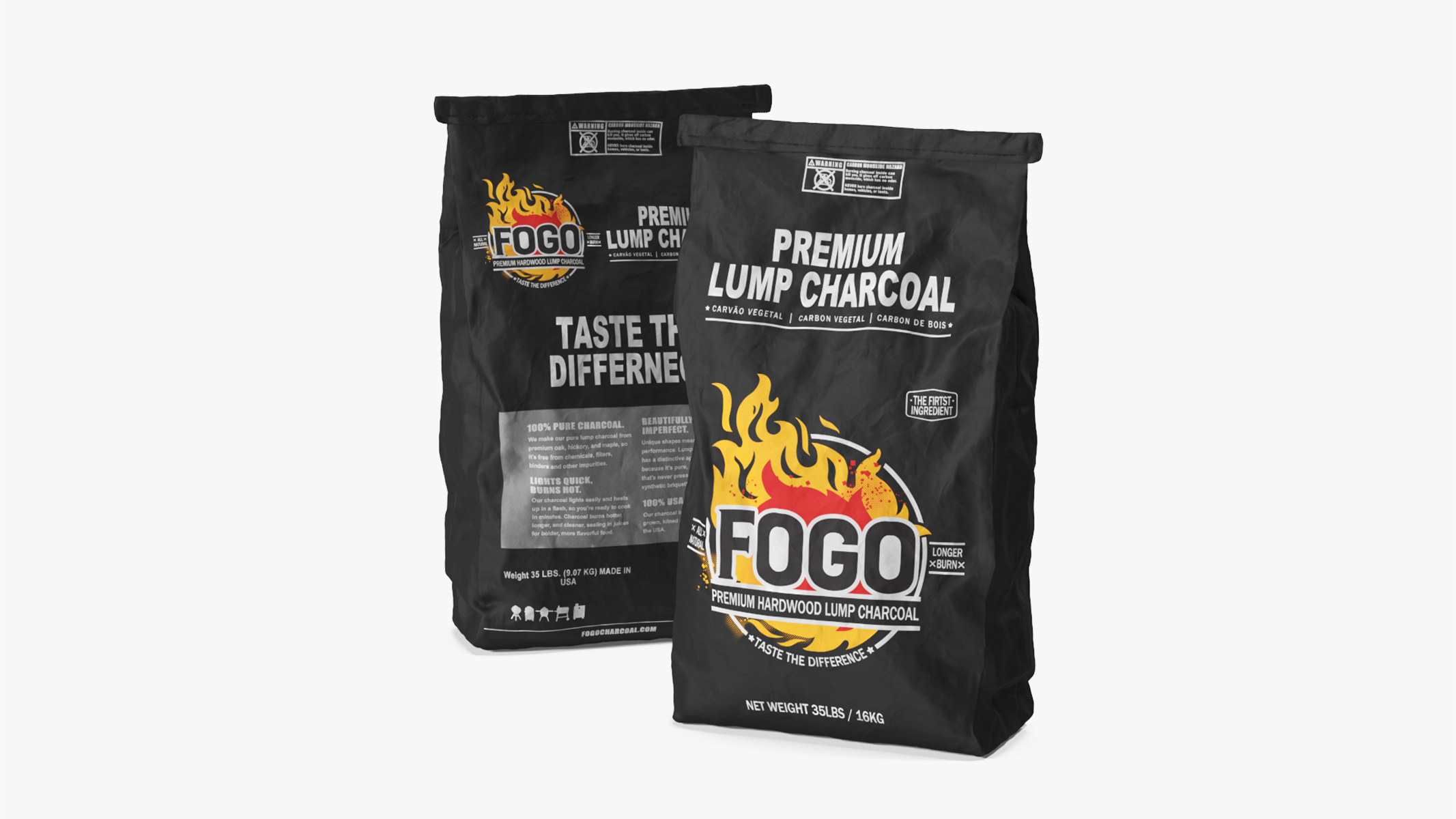 Charcoal Bag Fogo Premium Closed 3D