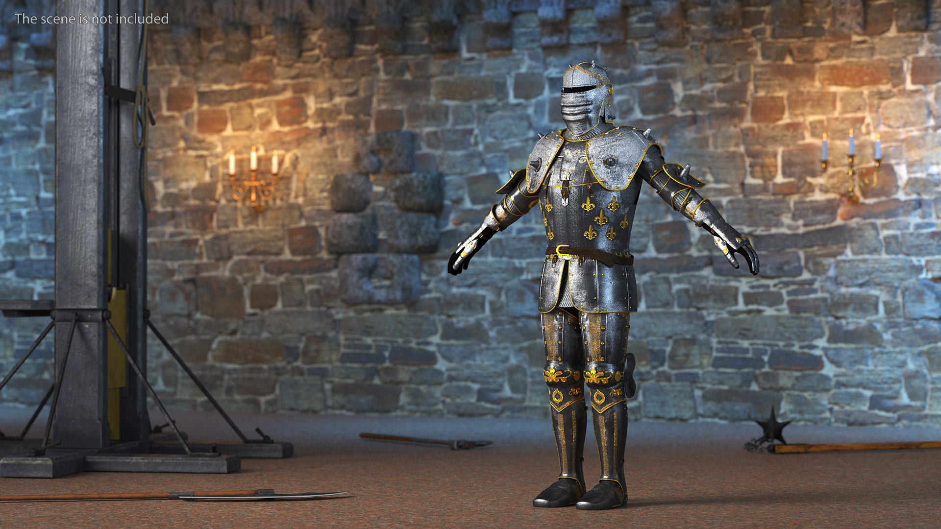 3D Medieval Knight Armor Suit