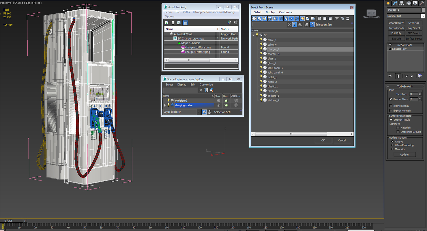 3D model EV Charger