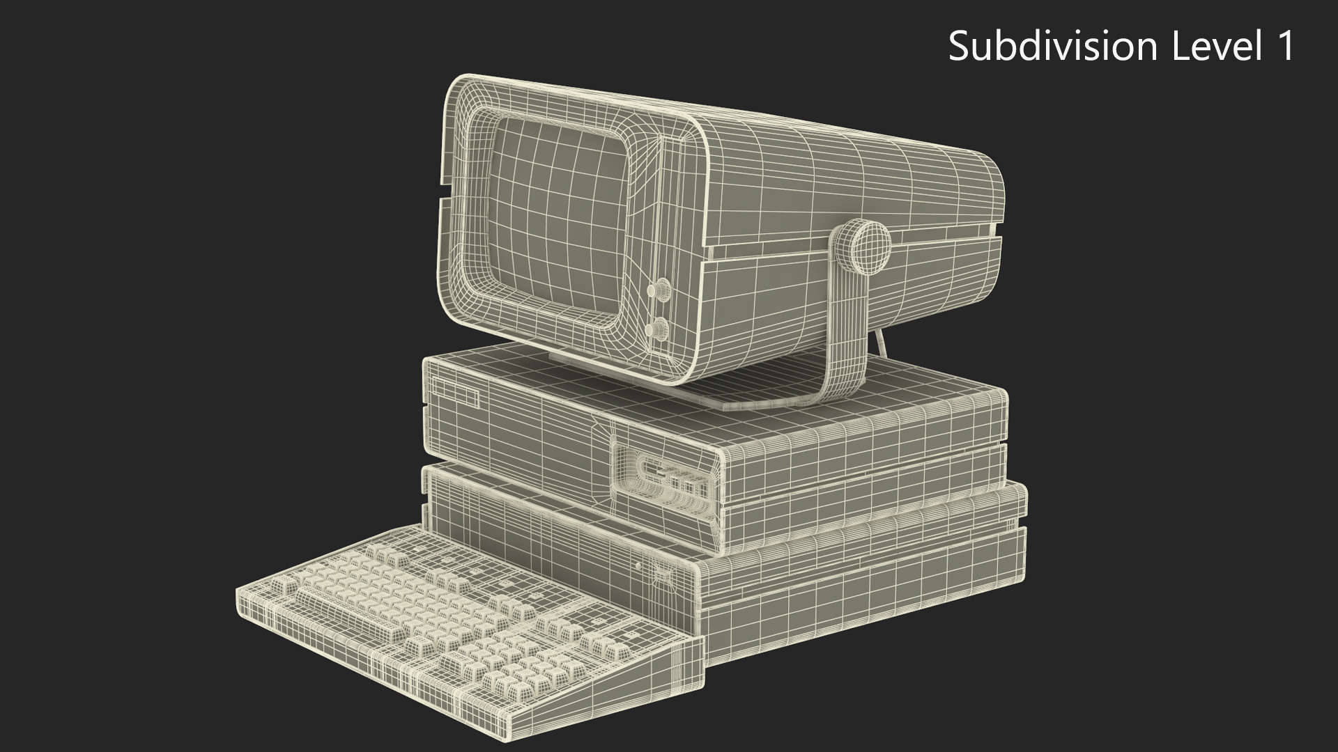 3D model DVK-2 Retro Computer