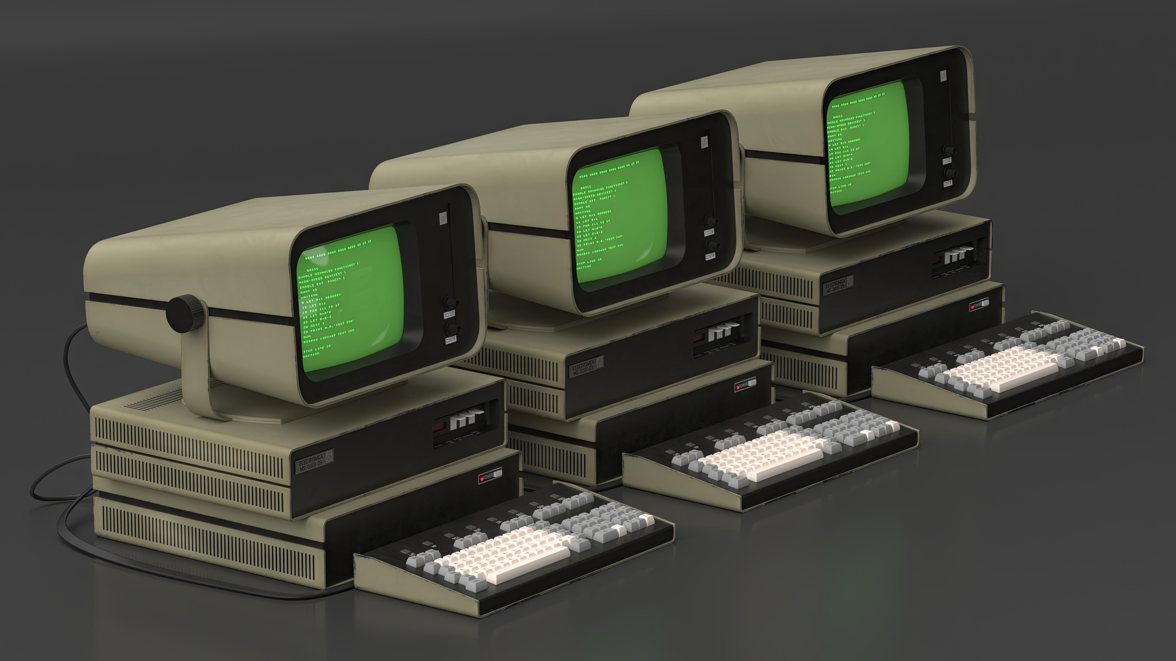 3D model DVK-2 Retro Computer