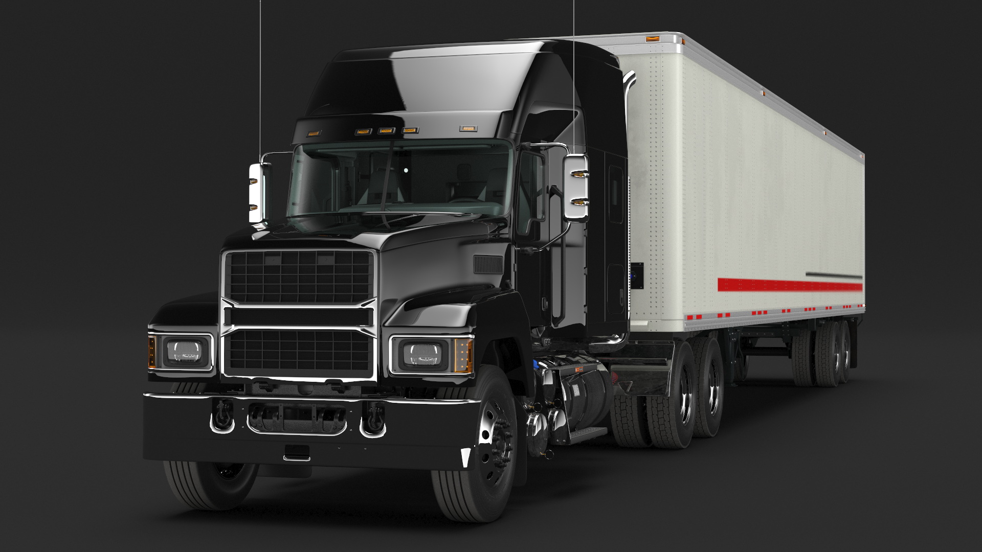 3D Pinnacle 2025 Truck and Semi Trailer