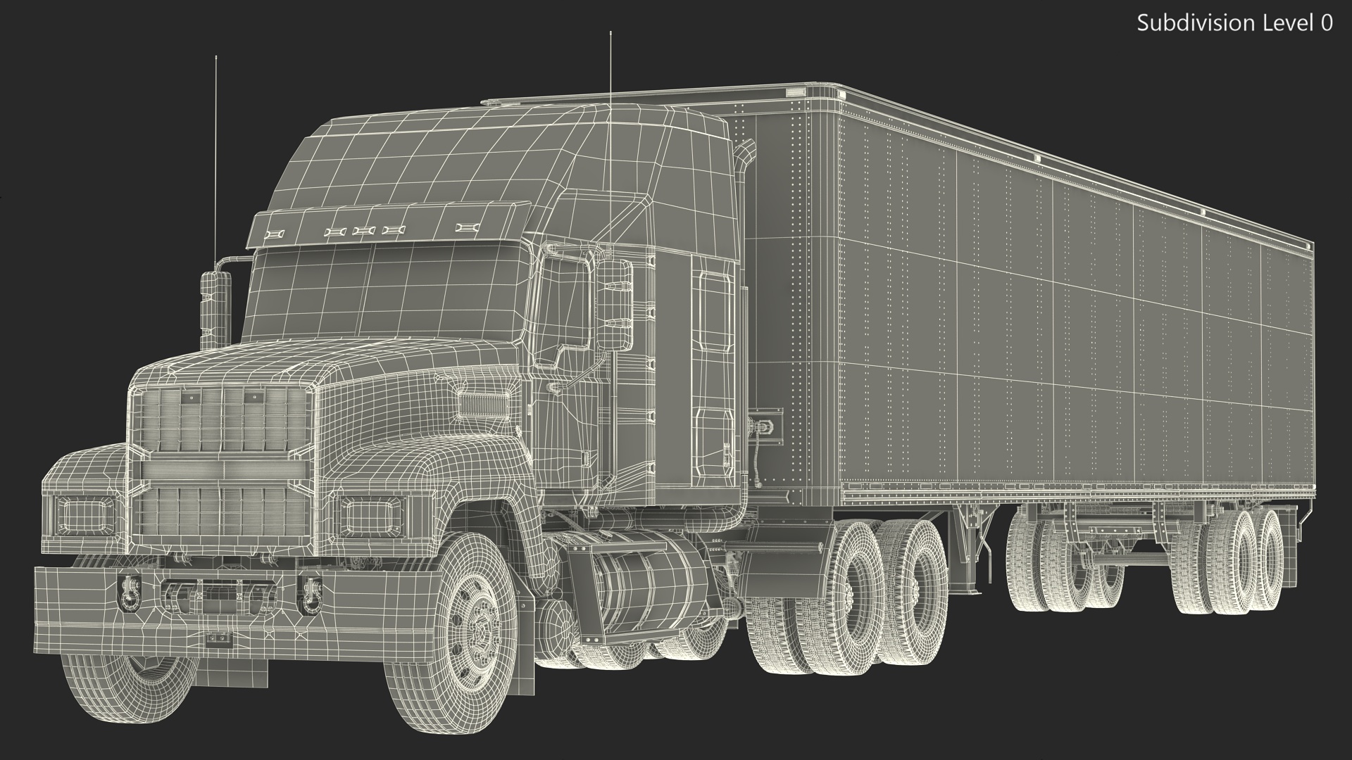 3D Pinnacle 2025 Truck and Semi Trailer