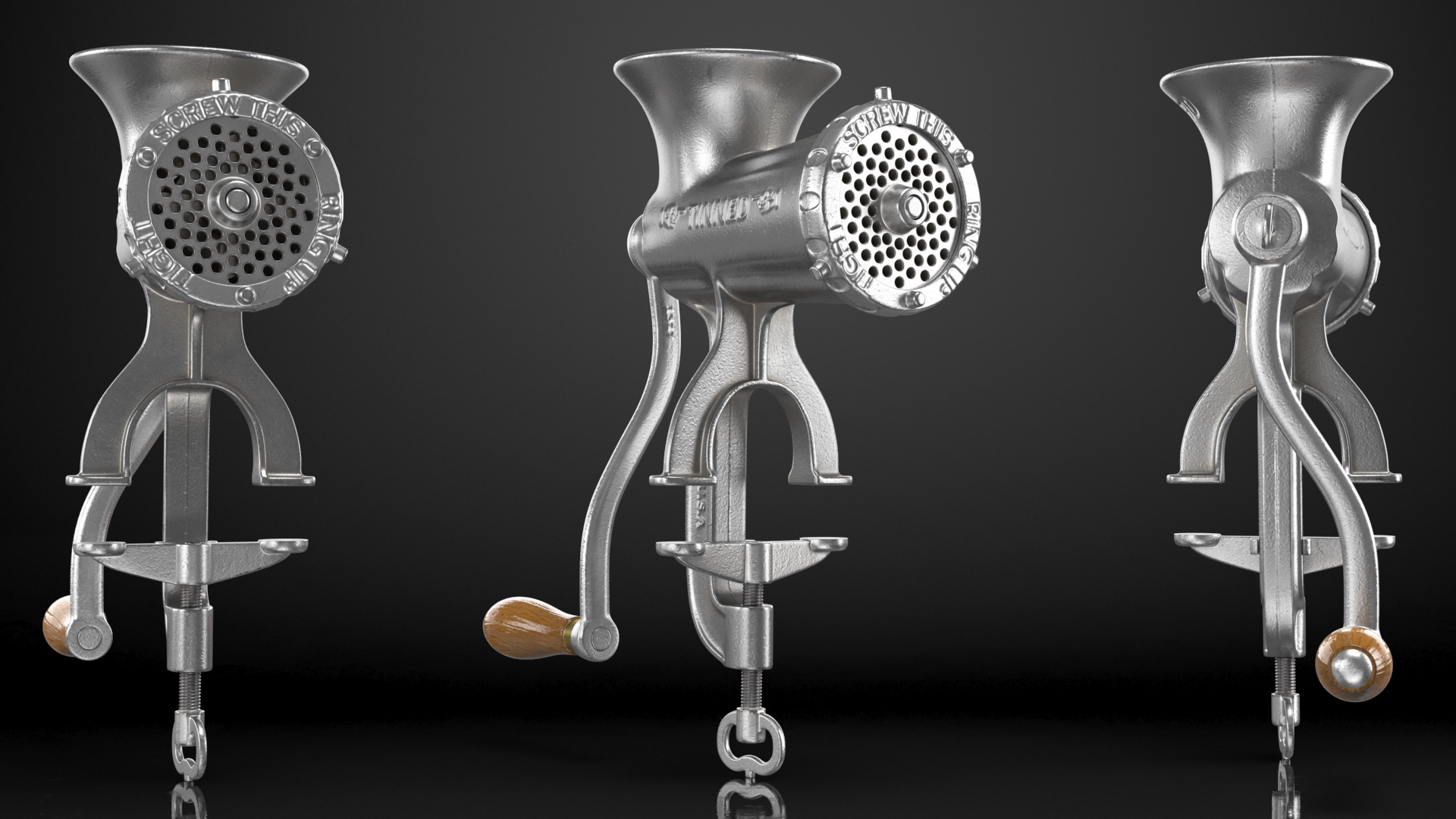 Hand Meat Grinder 3D