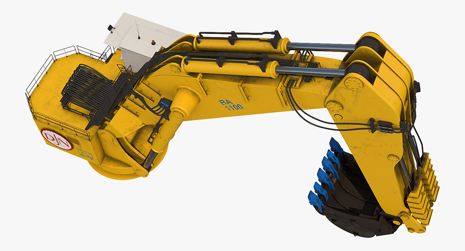 3D model Backhoe Dredger 1100