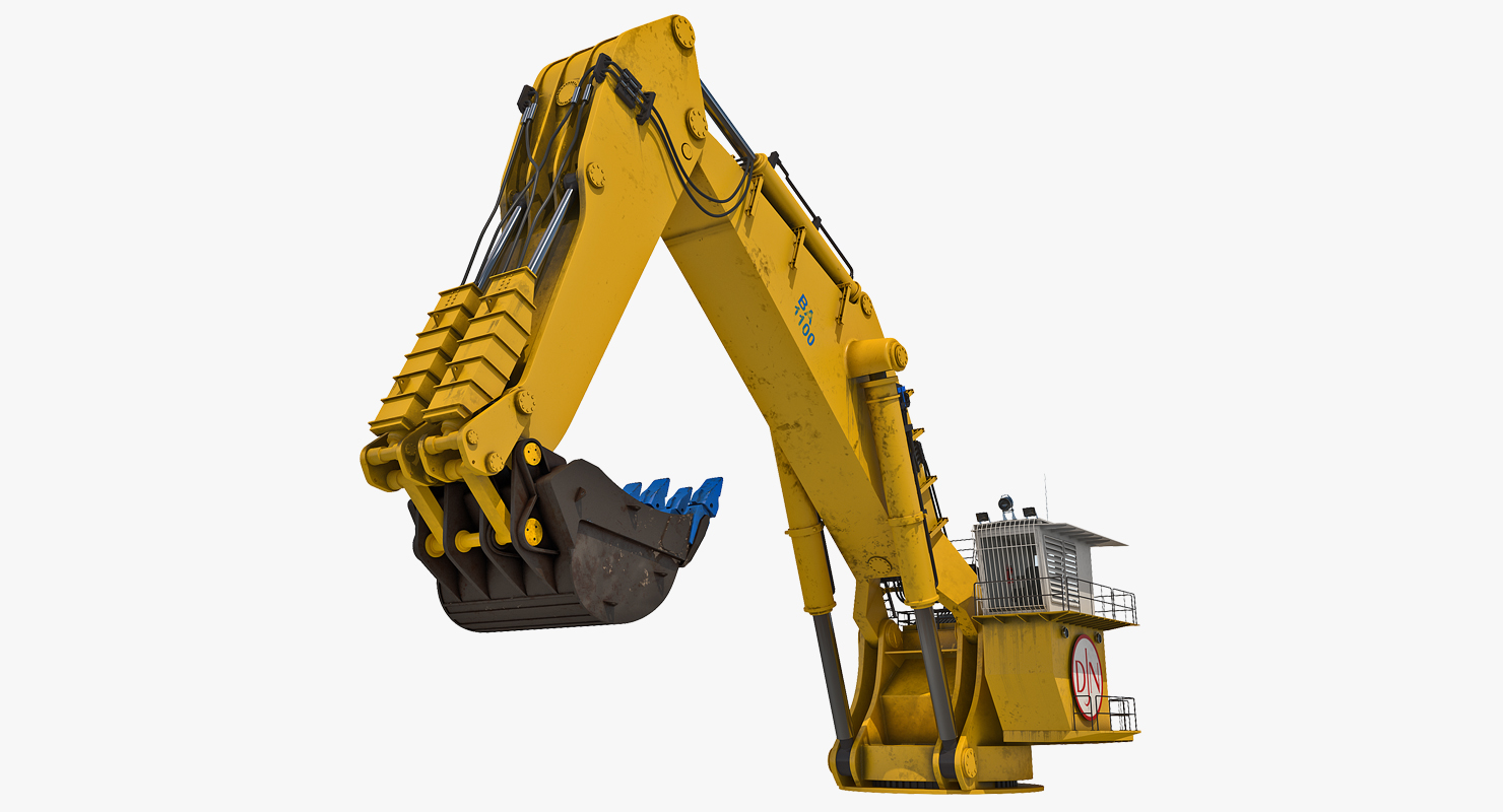 3D model Backhoe Dredger 1100