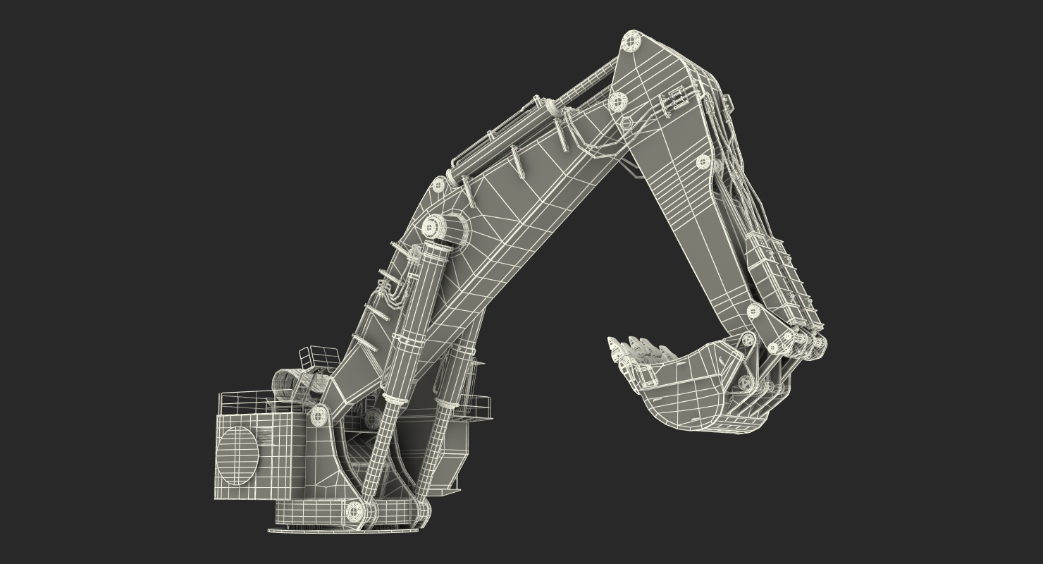 3D model Backhoe Dredger 1100