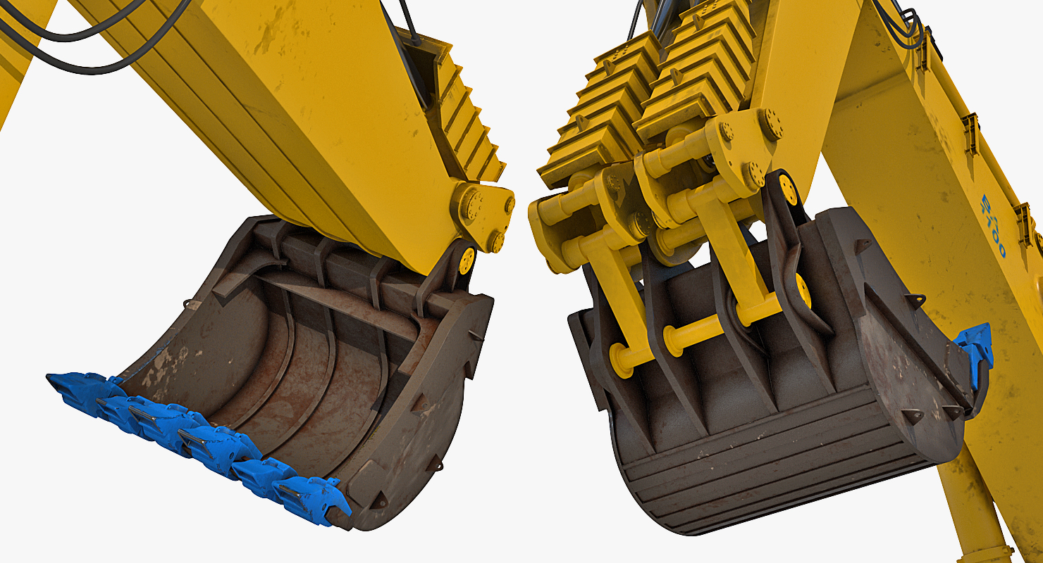 3D model Backhoe Dredger 1100