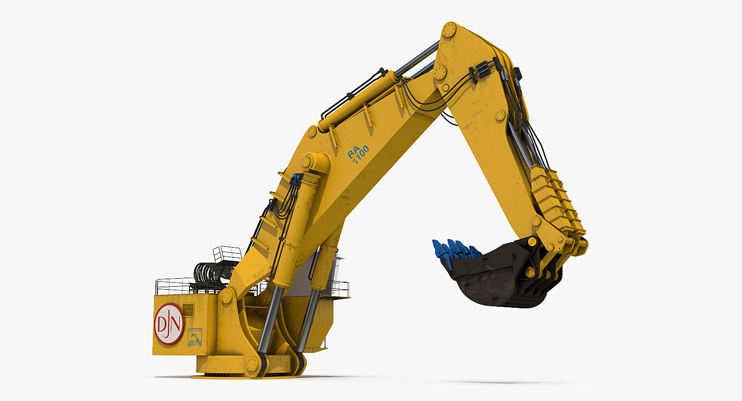 3D model Backhoe Dredger 1100