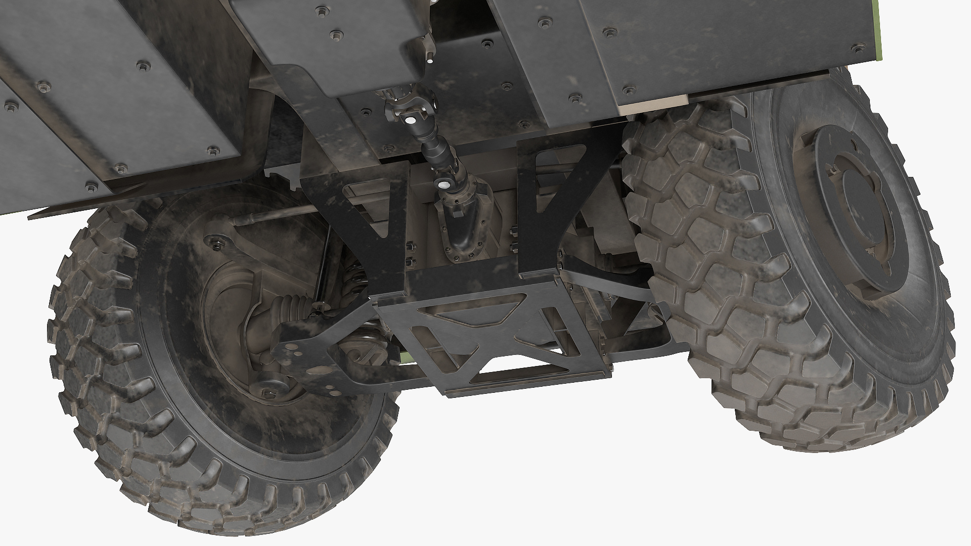 3D model OshKosh MTVR MK23 Dusty Rigged