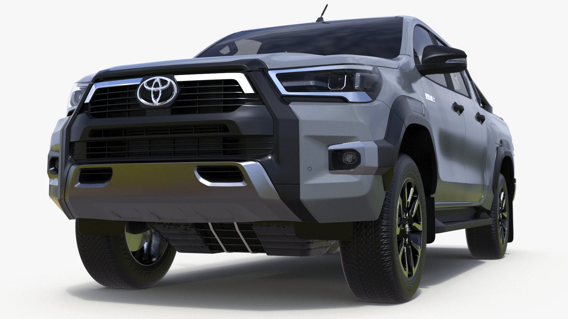 Toyota Hilux 2022 Grey 3D