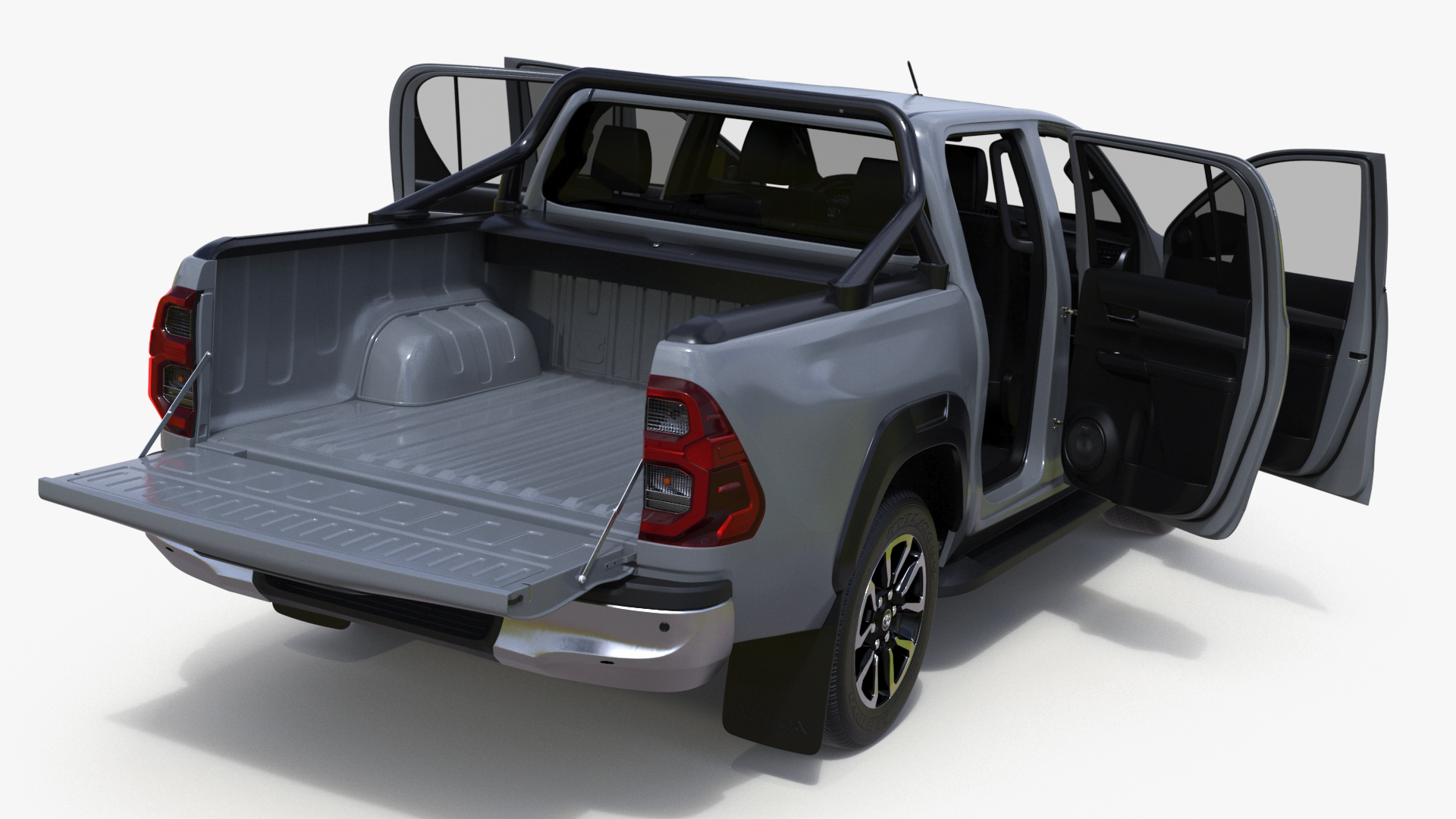 Toyota Hilux 2022 Grey 3D