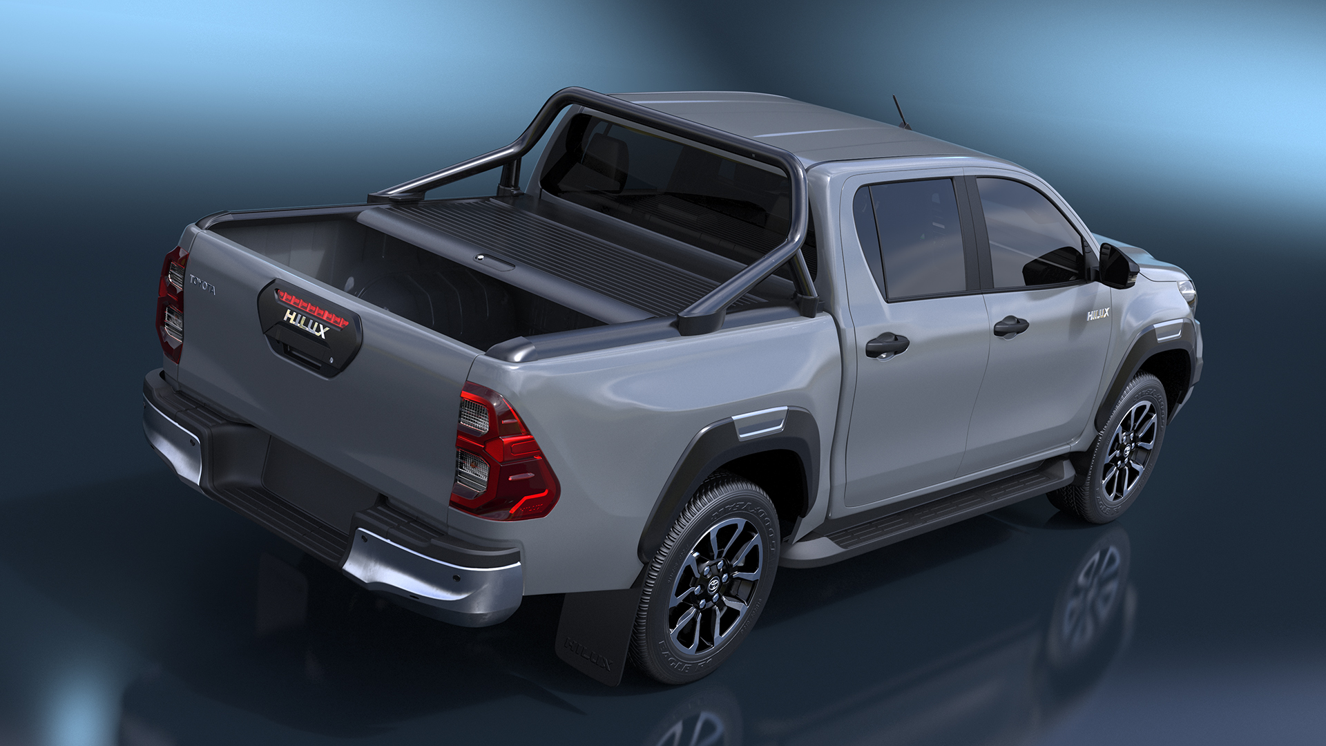 Toyota Hilux 2022 Grey 3D