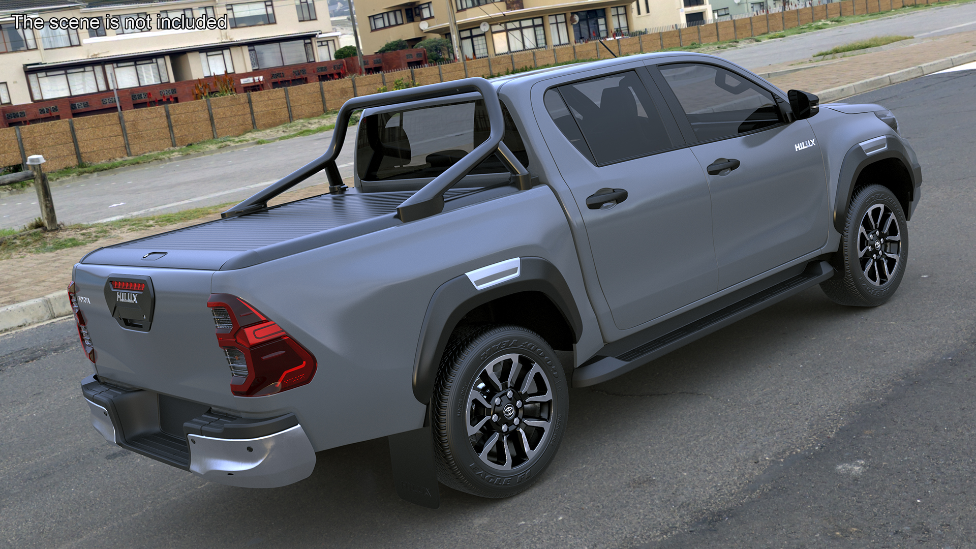 Toyota Hilux 2022 Grey 3D