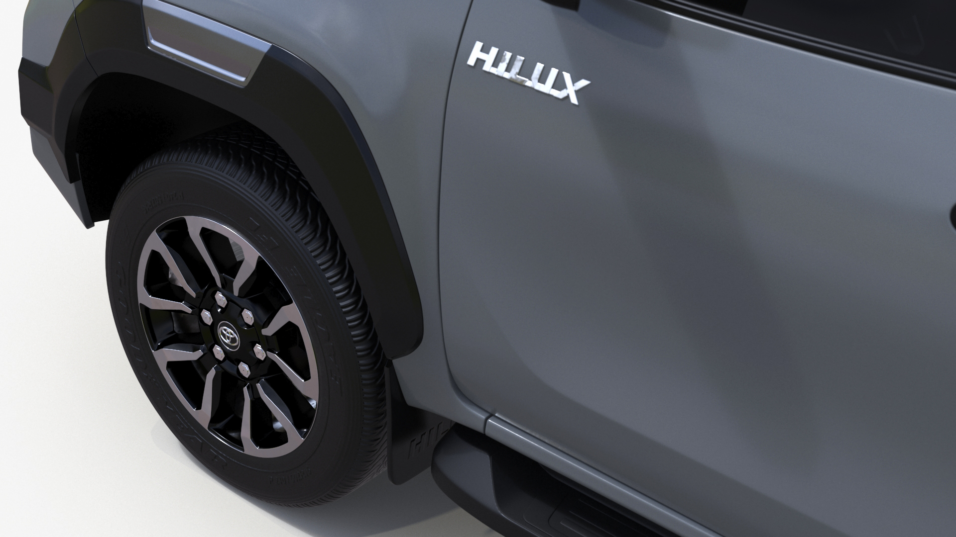 Toyota Hilux 2022 Grey 3D