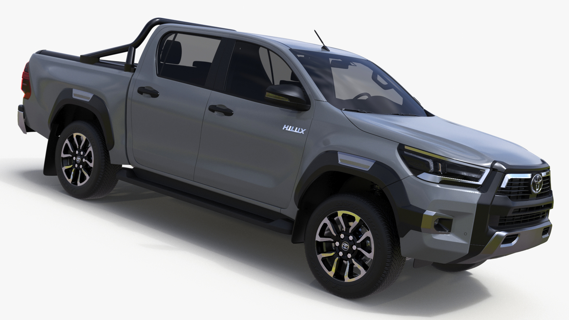 Toyota Hilux 2022 Grey 3D