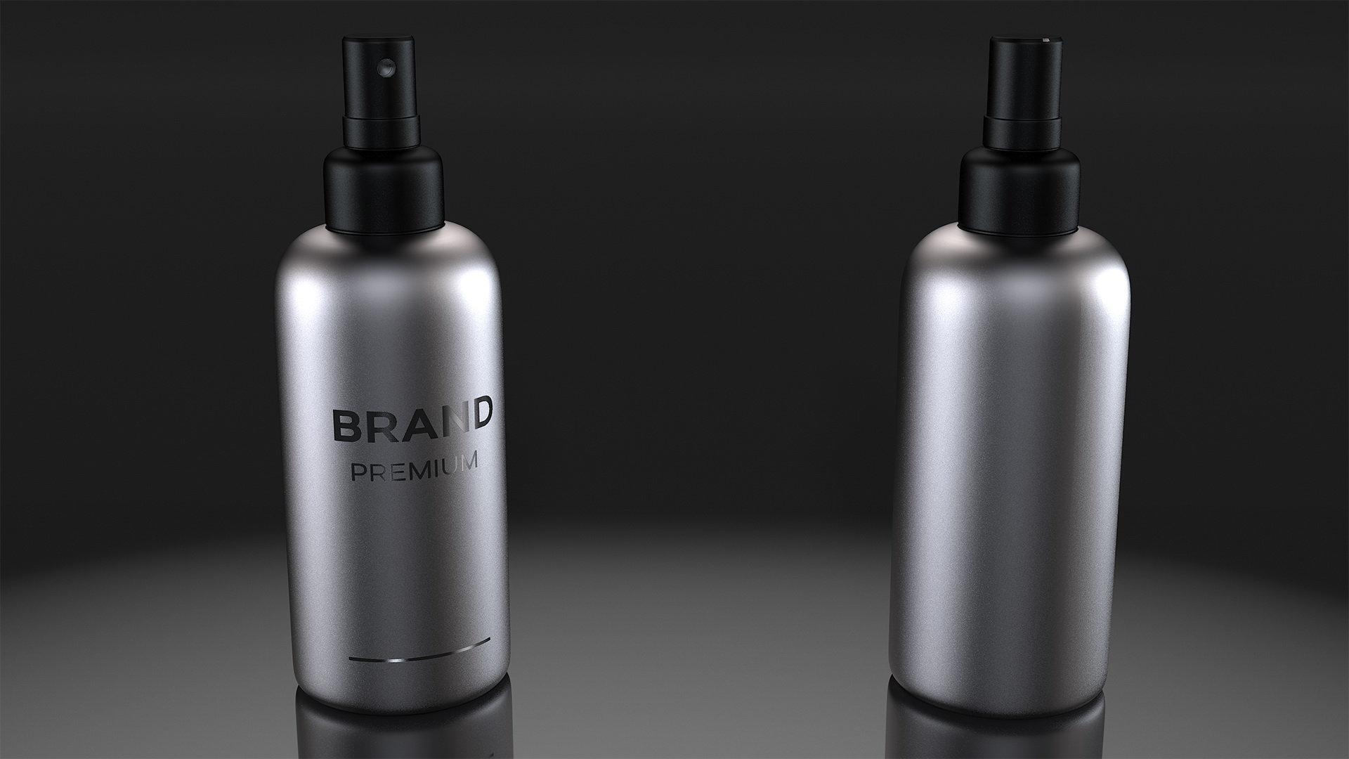 Black Cosmetic Spray Bottle 3D