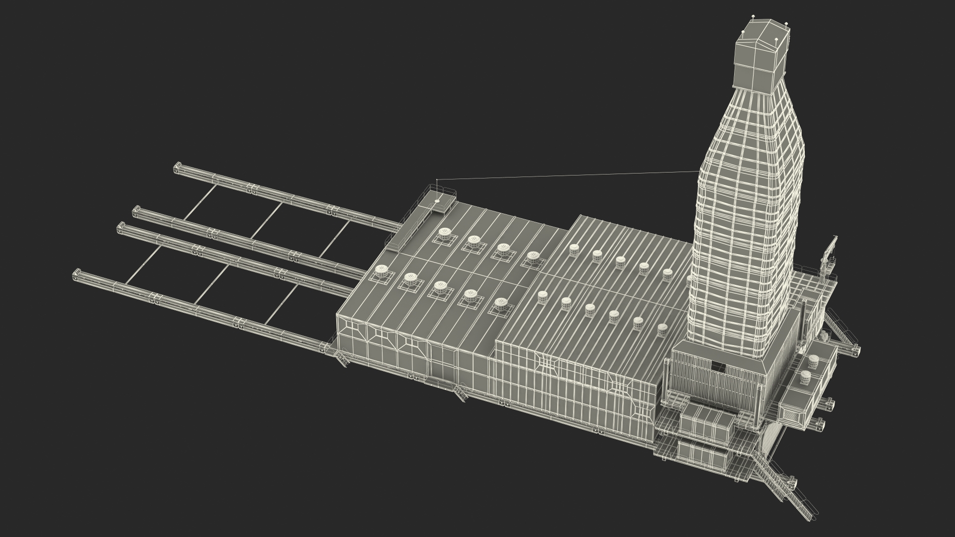 Uralmash ARKTIKA Drilling Rig 3D model