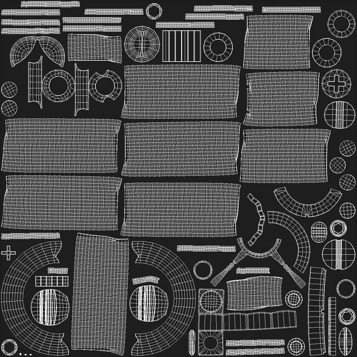 3D model Zinc Steel Screw Kit