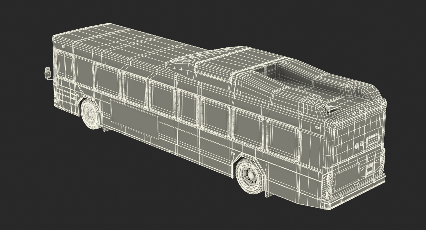 Gillig Low Floor Hybrid Bus Intercity Transit Rigged 3D