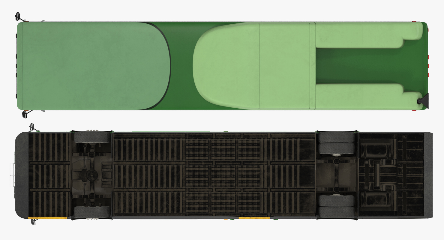 Gillig Low Floor Hybrid Bus Intercity Transit Rigged 3D