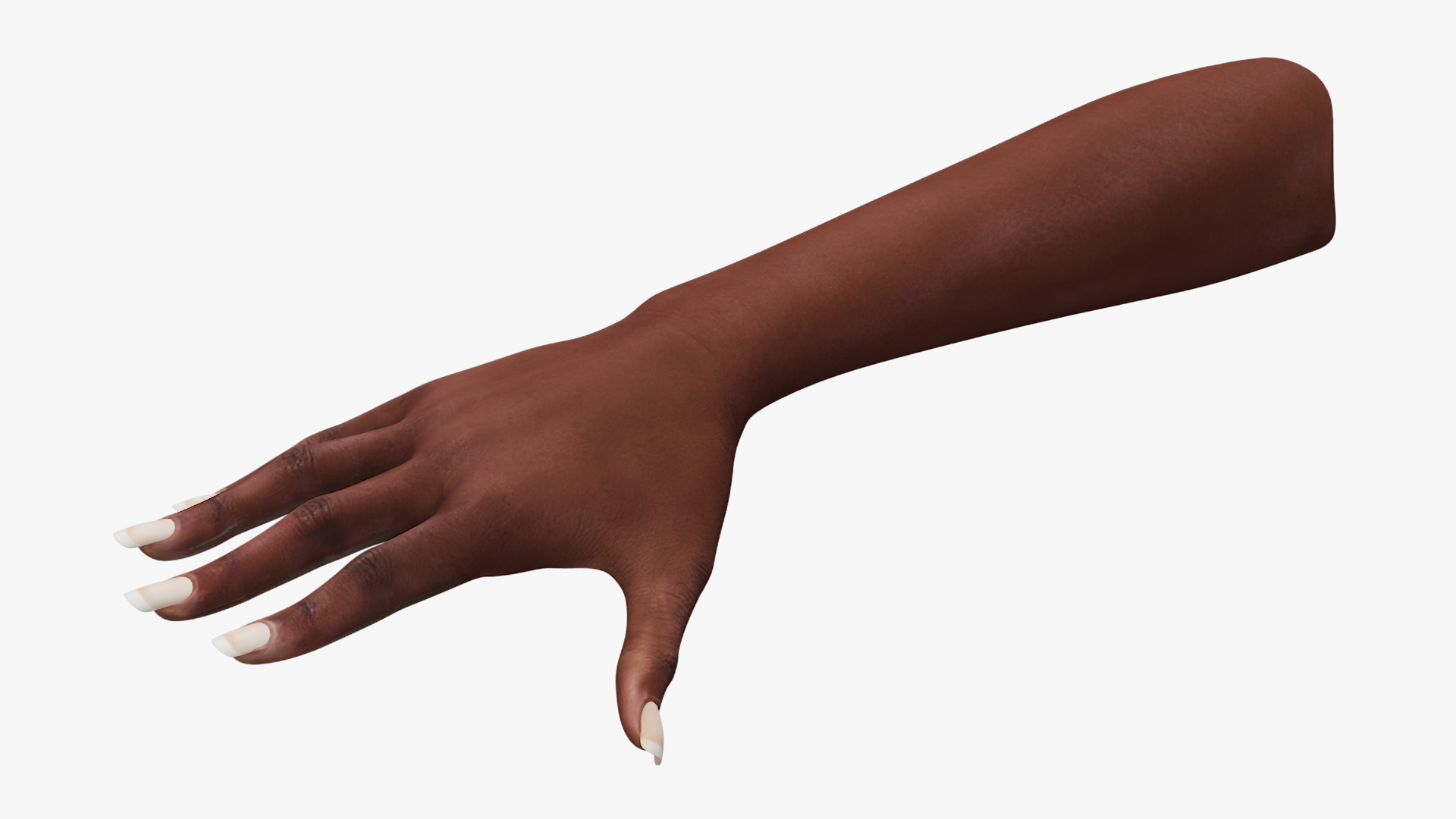 3D model African American Female Hand Rigged