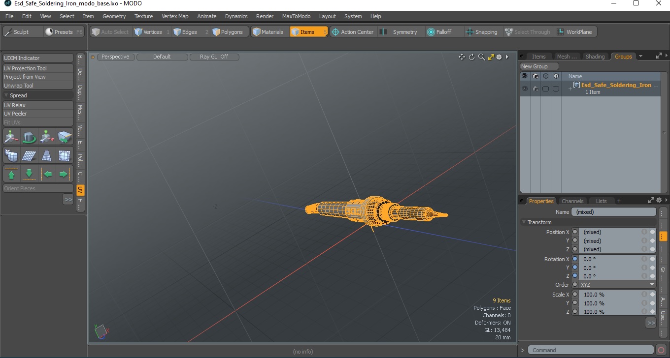 3D Esd Safe Soldering Iron model