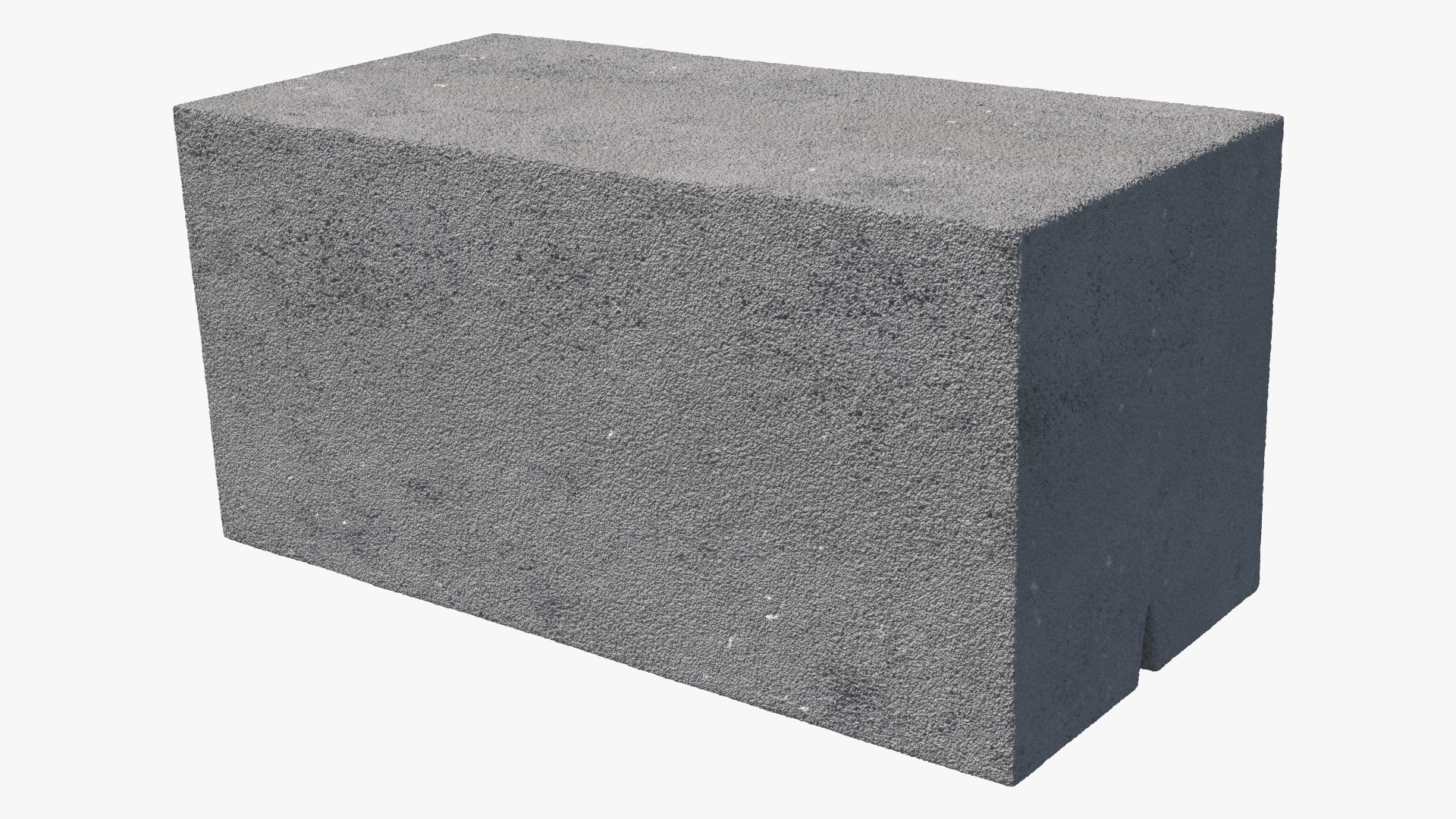 Expanded Clay Concrete Block 2 Channels 3D model