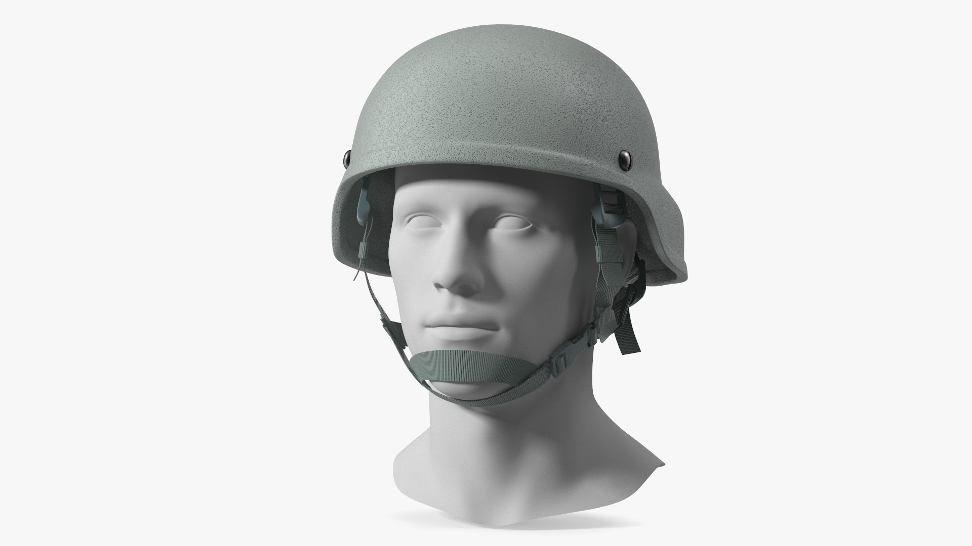 3D Combat Helmet Gray model