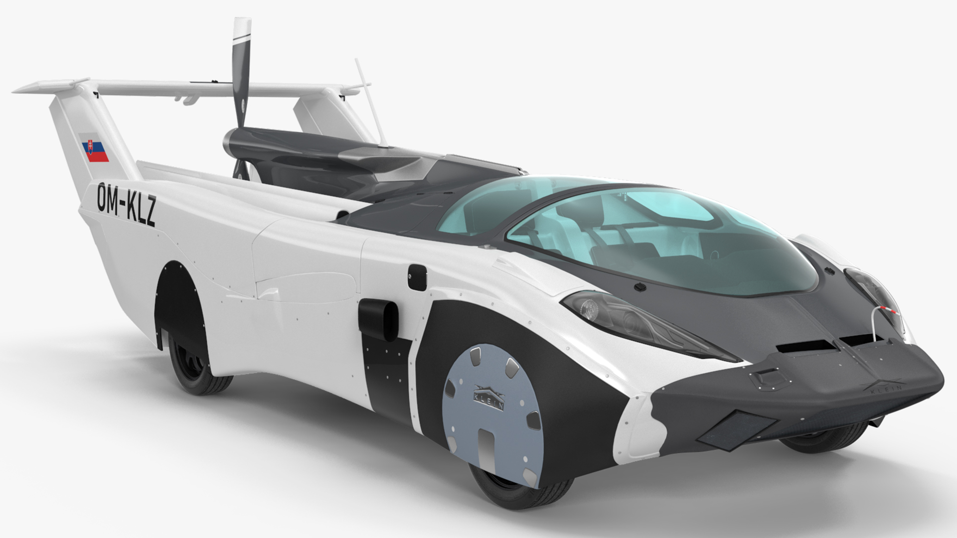 3D AirCar Rigged model