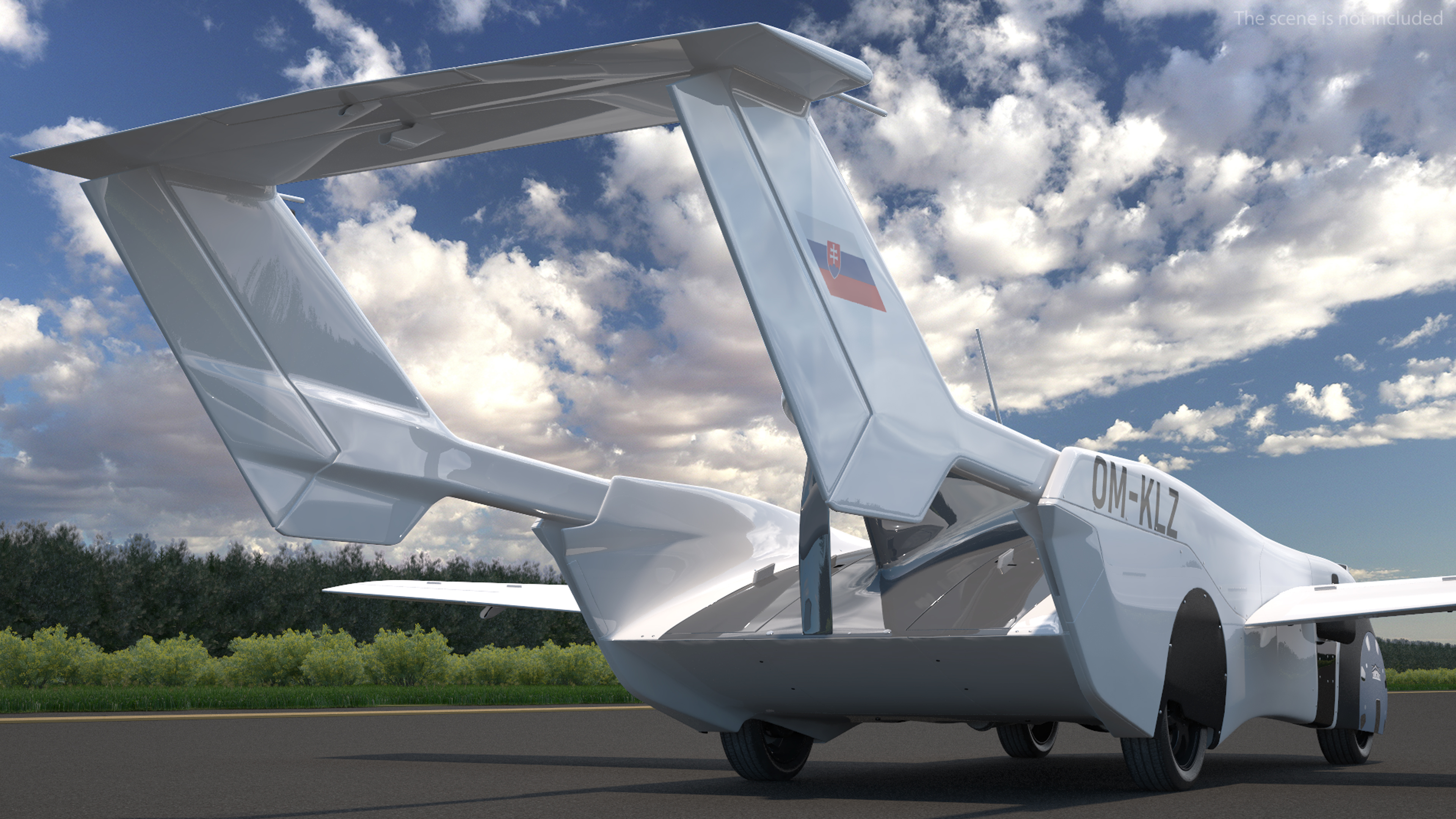 AirCar Rigged for Cinema 4D 3D