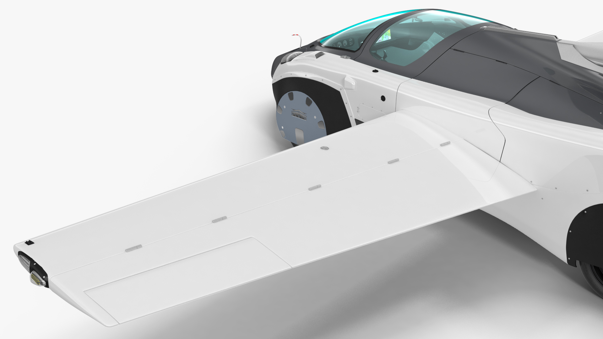 3D AirCar Rigged model