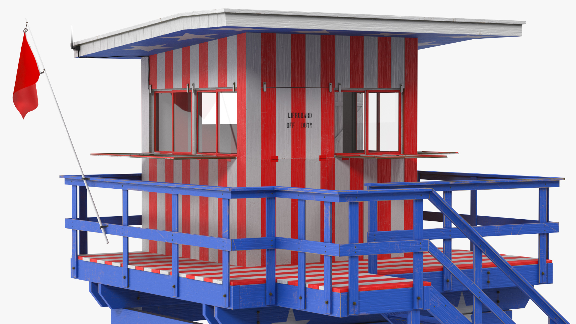 3D Beach Lifeguard Stand