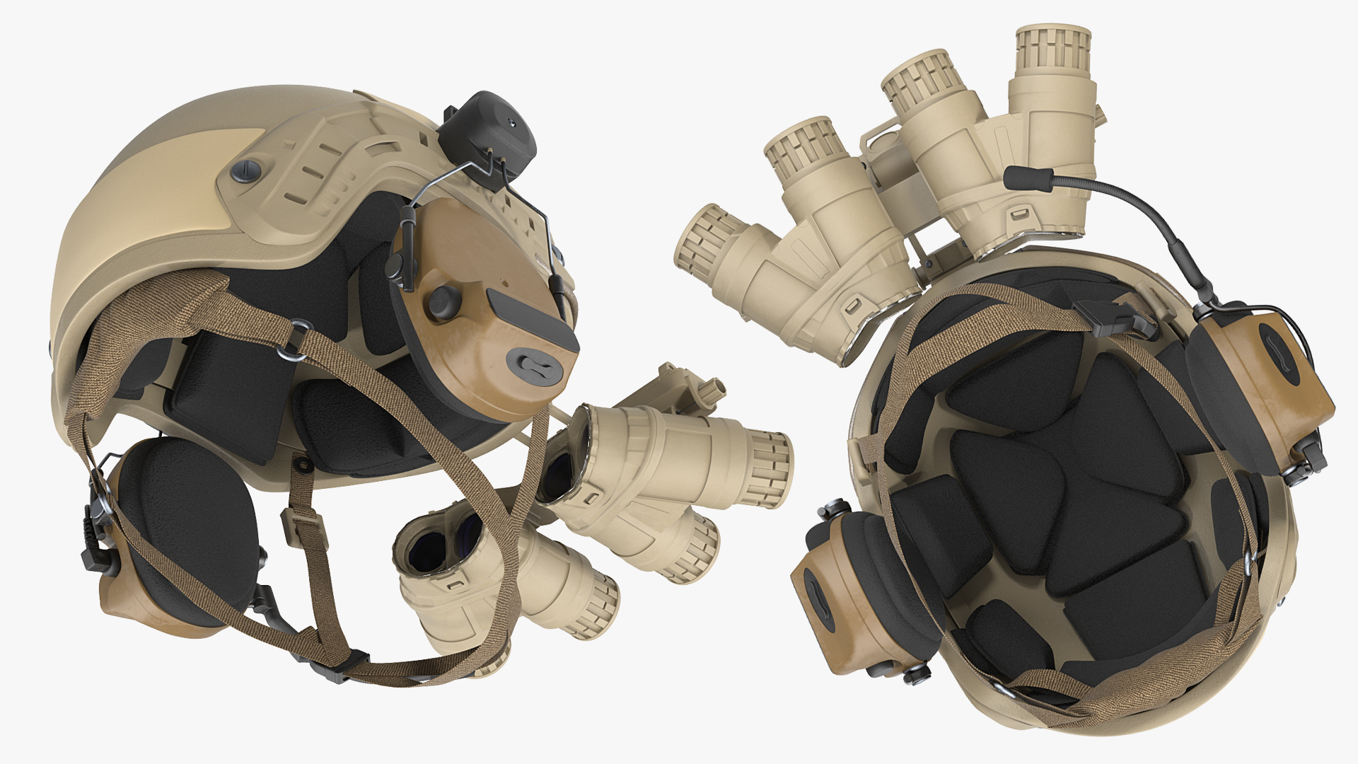 3D model Tactical Helmet Sand Camo