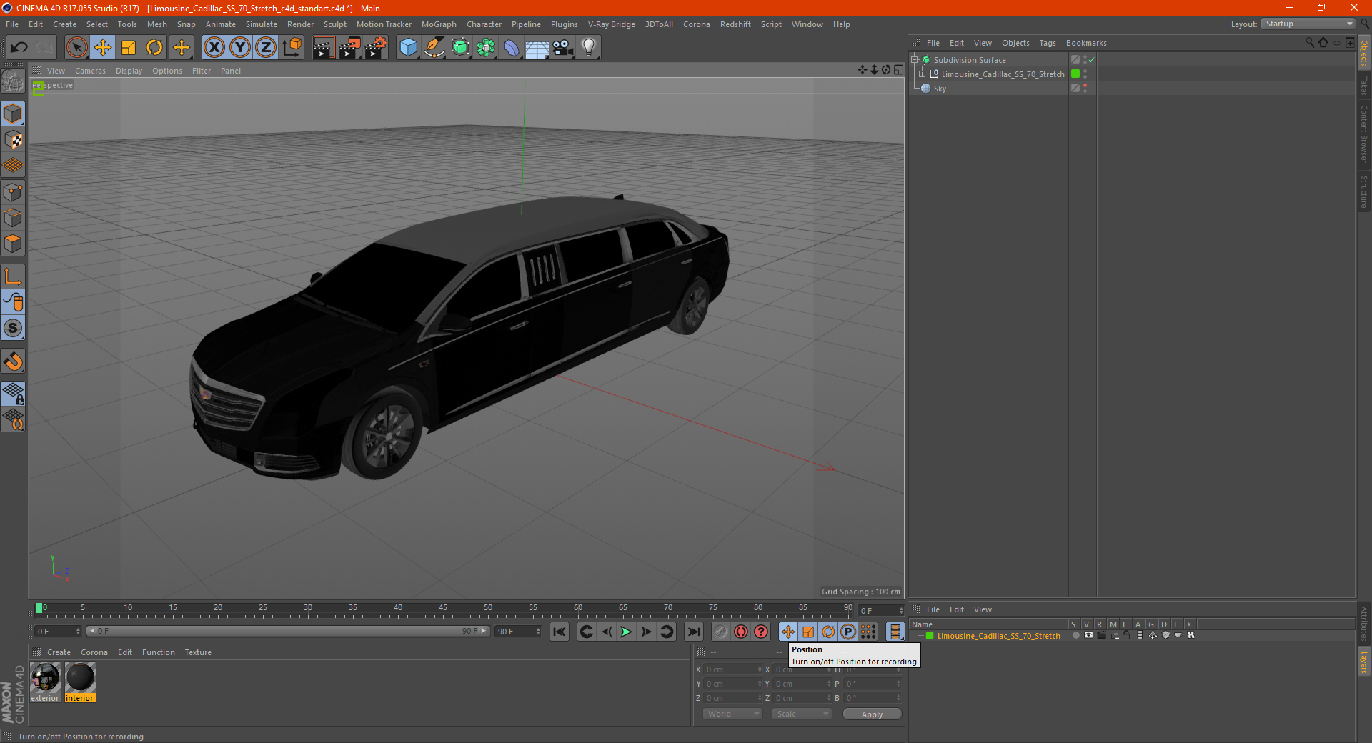 Limousine Cadillac SS 70 Stretch 3D