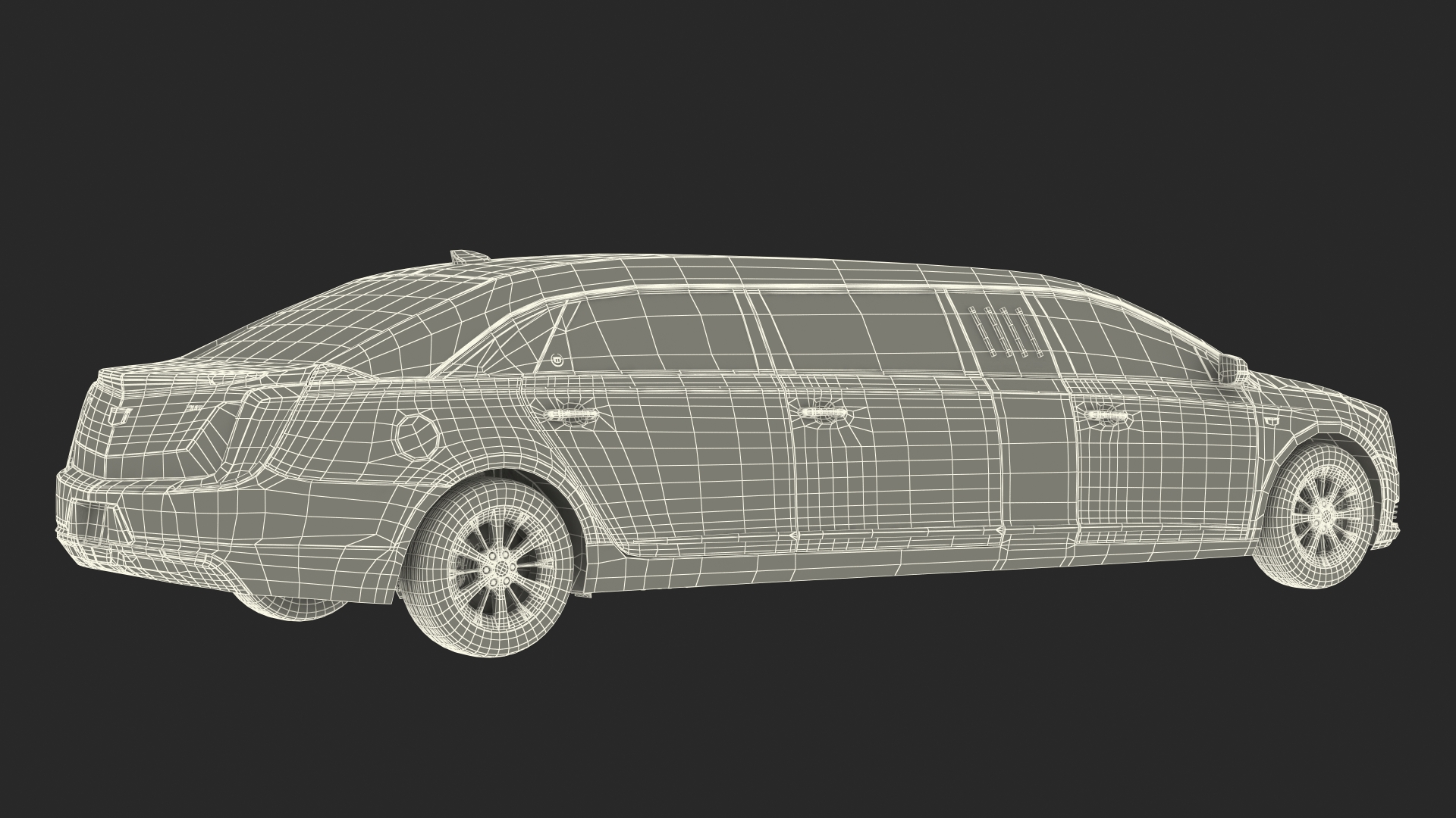 Limousine Cadillac SS 70 Stretch 3D