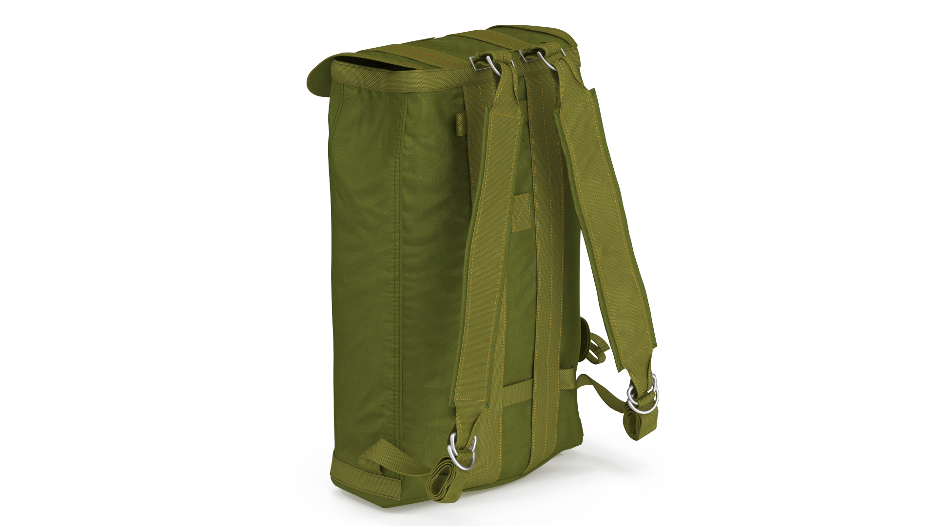 3D Lightweight Travel Parachute Backpack Green model