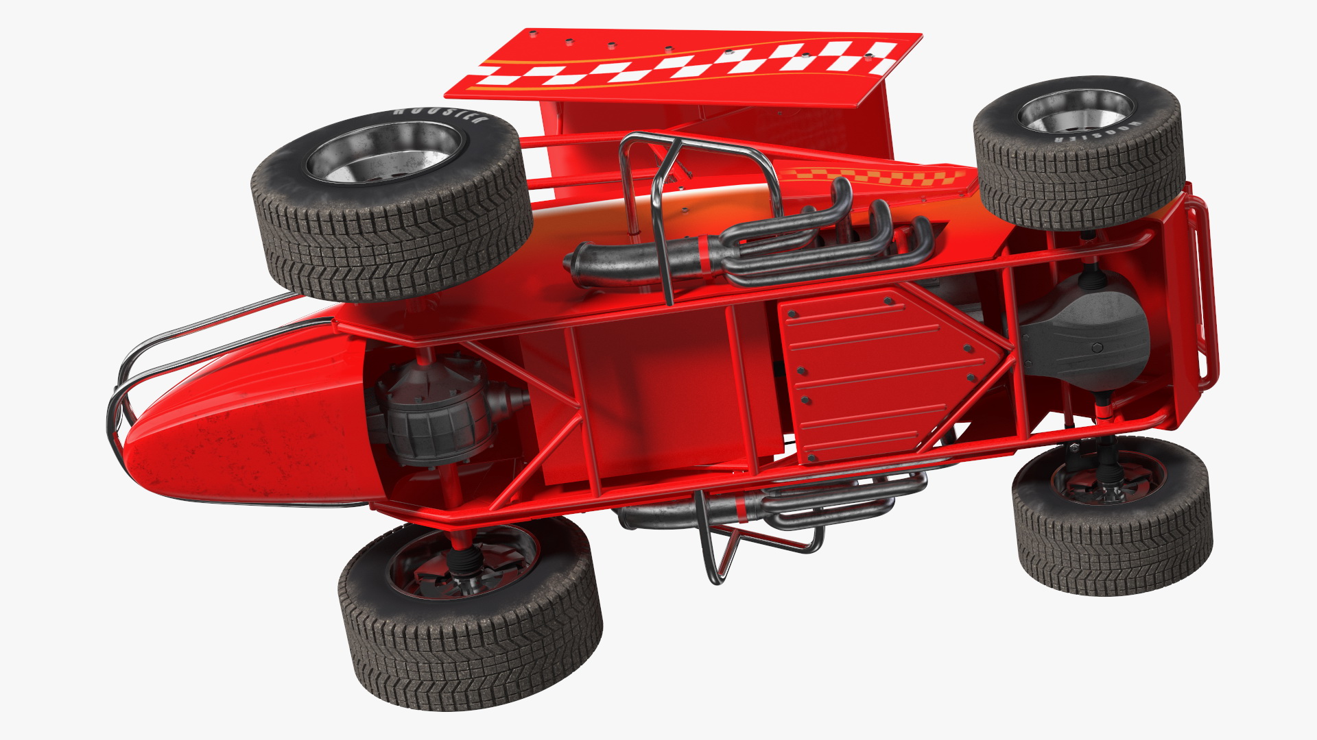 Winged Sprint Car 3D