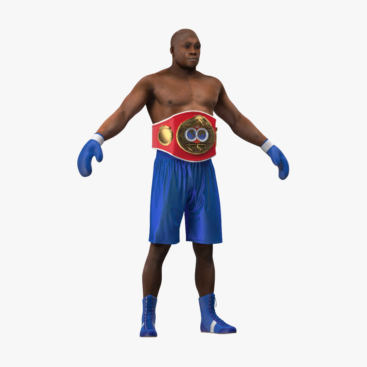 3D International Boxing Federation Champion Rigged for Cinema 4D