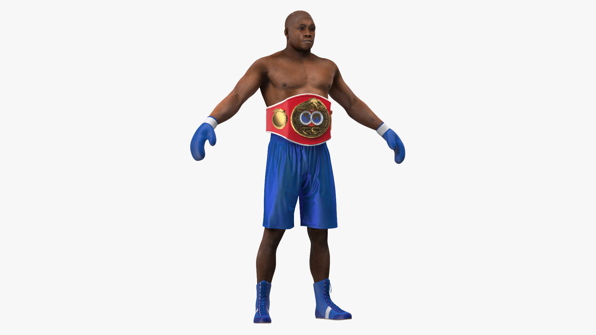 3D International Boxing Federation Champion Rigged for Cinema 4D