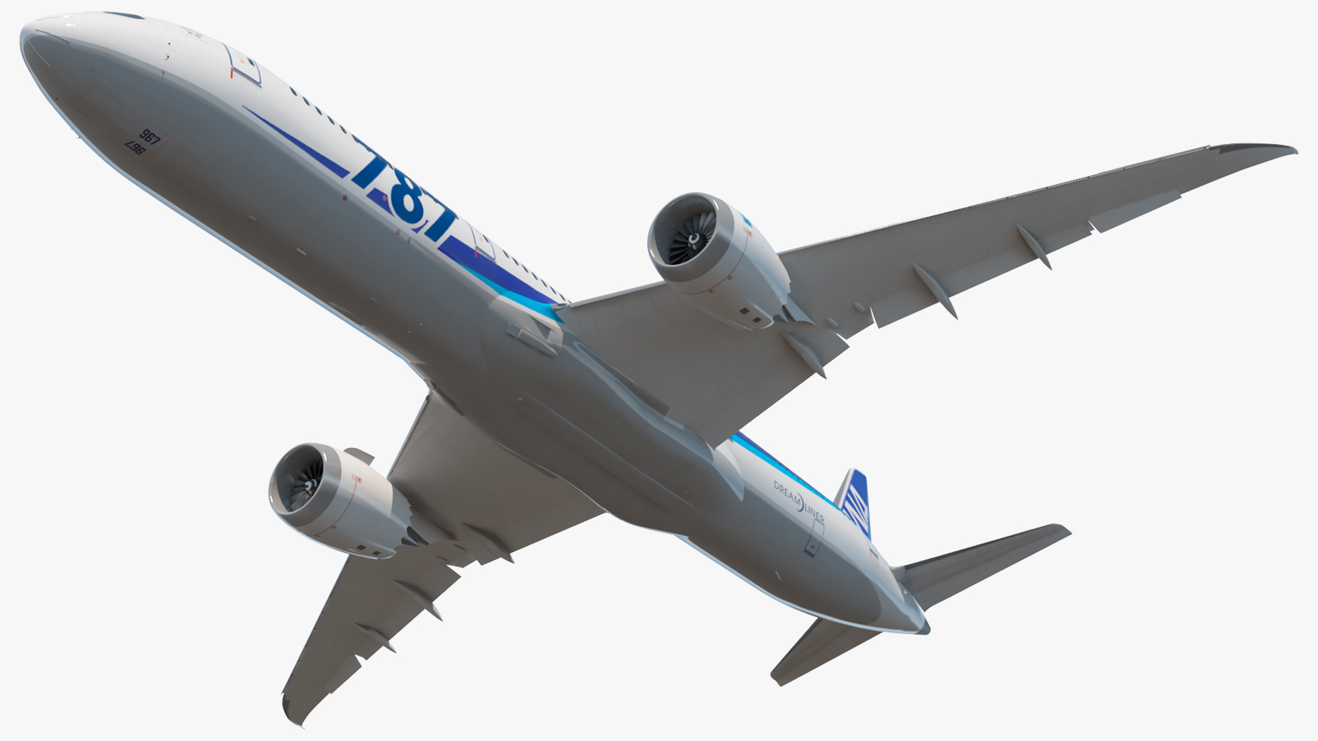 3D model Boeing 787-9 Dreamliner ANA Livery Rigged for Maya