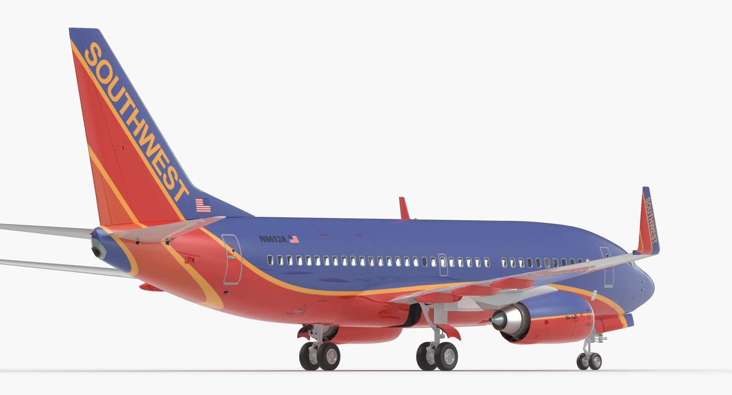 3D Boeing 737 700 Southwest Airlines model