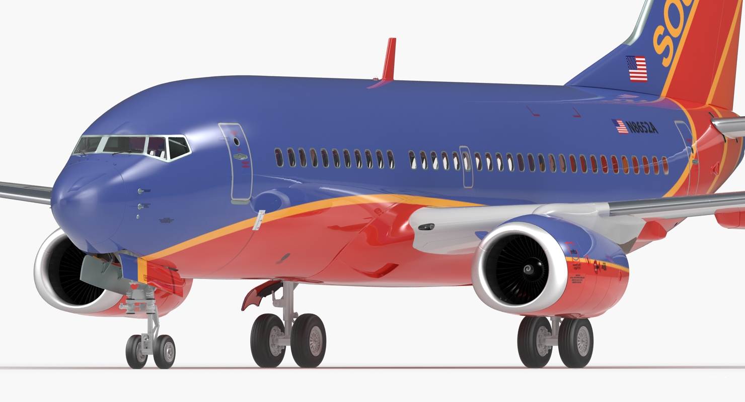 3D Boeing 737 700 Southwest Airlines model