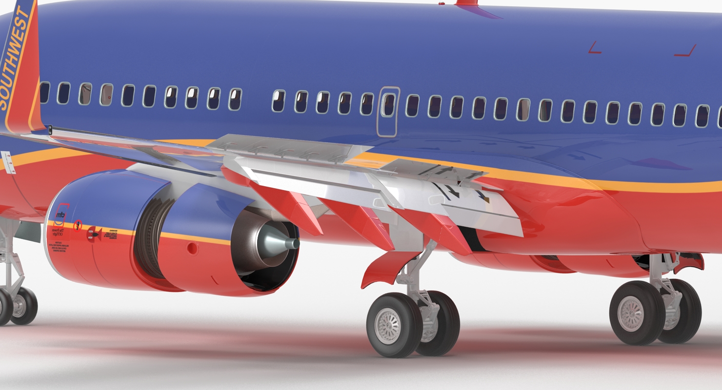 3D Boeing 737 700 Southwest Airlines model