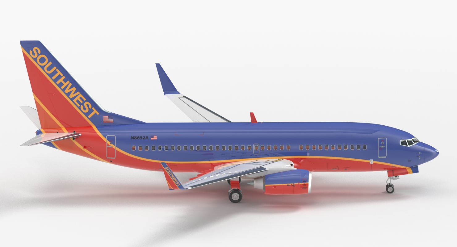 3D Boeing 737 700 Southwest Airlines model