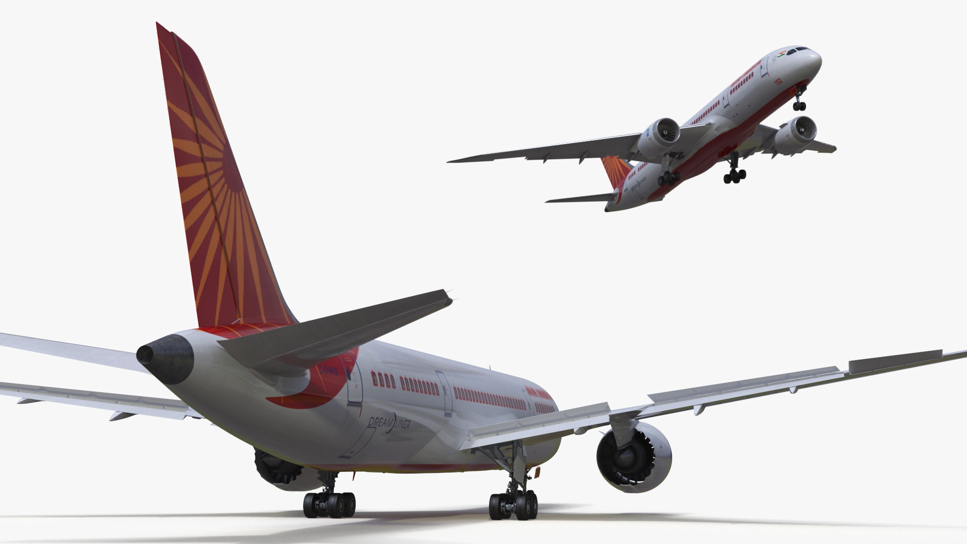 Air India Boeing 787-8 Dreamliner Aircraft 3D